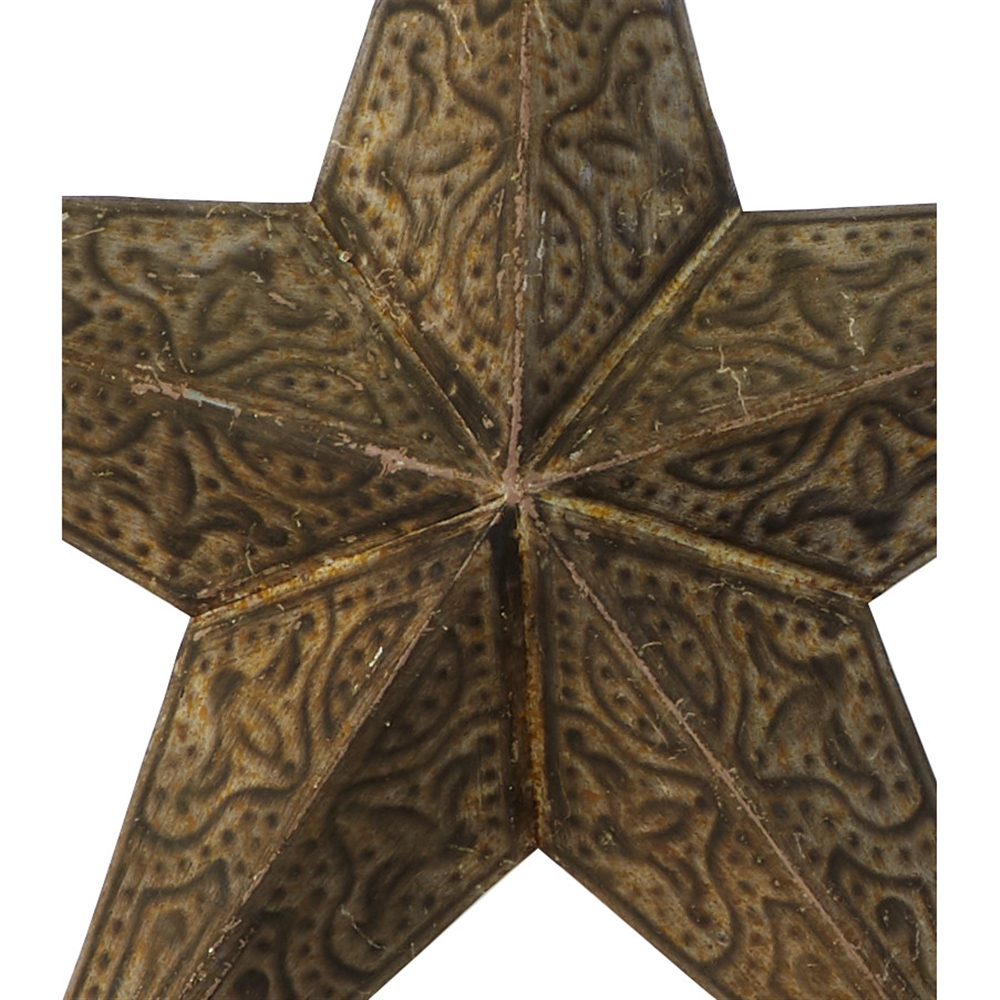 Grayson Lane 24-in H X 24-in W Rustic Metal Brown Stars Wall Accent - Set Of 3 3 Grayson Lane 24-in H X 24-in W Rustic Metal Brown Stars Wall Accent - Set Of 3 - Image 3