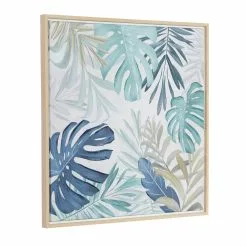 Grayson Lane Brown Wood Framed 28-in H X 28-in W Floral Canvas Hand-Painted Painting