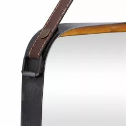 Grayson Lane 21-in L X 30-in W Rectangle Gold Framed Wall Mirror