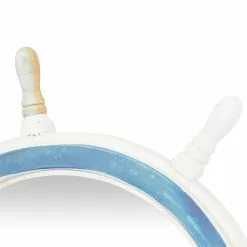 Grayson Lane 24.5-in L X 24.5-in W Round White Framed Wall Mirror