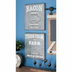 Grayson Lane 16-in H X 16-in W Farmhouse Metal Sign Wall Accent - Set Of 2 -GRAYSON LANE SHOP 330941235 AlternateImage2