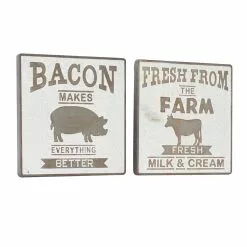 Grayson Lane 16.1-in H X 16.1-in W Farmhouse Metal Sign Wall Accent - Set Of 2 9 Grayson Lane 16.1-in H X 16.1-in W Farmhouse Metal Sign Wall Accent - Set Of 2 -GRAYSON LANE SHOP 330941248 AlternateImage7