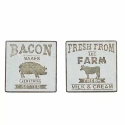 Grayson Lane 16.1-in H X 16.1-in W Farmhouse Metal Sign Wall Accent - Set Of 2 10 Grayson Lane 16.1-in H X 16.1-in W Farmhouse Metal Sign Wall Accent - Set Of 2 -GRAYSON LANE SHOP 330941248 MainImage 001