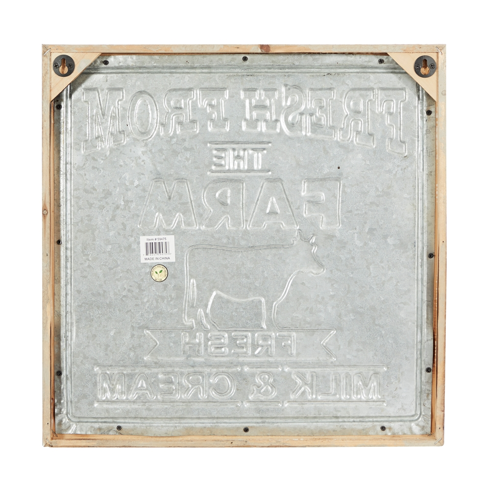 Grayson Lane 18-in H X 18-in W Farmhouse Metal Sign Wall Accent - Set Of 2 5 Grayson Lane 18-in H X 18-in W Farmhouse Metal Sign Wall Accent - Set Of 2 - Image 5