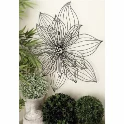 Grayson Lane 29-in H X 29-in W Modern Metal Flower Wall Accent -GRAYSON LANE SHOP 330941281 AlternateImage2