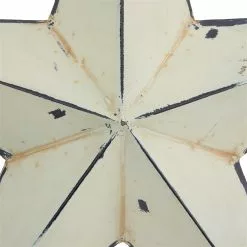 Grayson Lane 24-in H X 24-in W Rustic Metal Cream Stars Wall Accent - Set Of 3