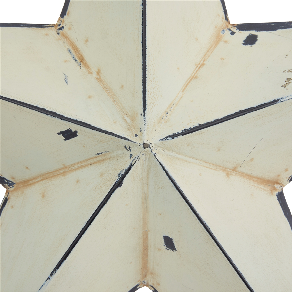Grayson Lane 24-in H X 24-in W Rustic Metal Cream Stars Wall Accent - Set Of 3 1 Grayson Lane 24-in H X 24-in W Rustic Metal Cream Stars Wall Accent - Set Of 3