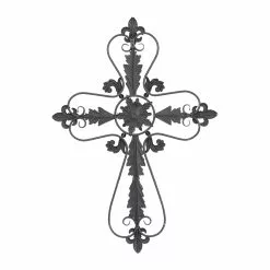Grayson Lane 37-in H X 26-in W Traditional Metal Cross Wall Accent
