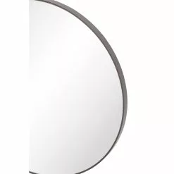 Grayson Lane 24-in L X 24-in W Round Black Framed Wall Mirror