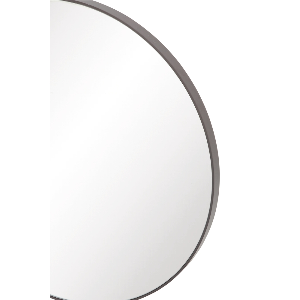 Grayson Lane 24-in L X 24-in W Round Black Framed Wall Mirror 1 Grayson Lane 24-in L X 24-in W Round Black Framed Wall Mirror