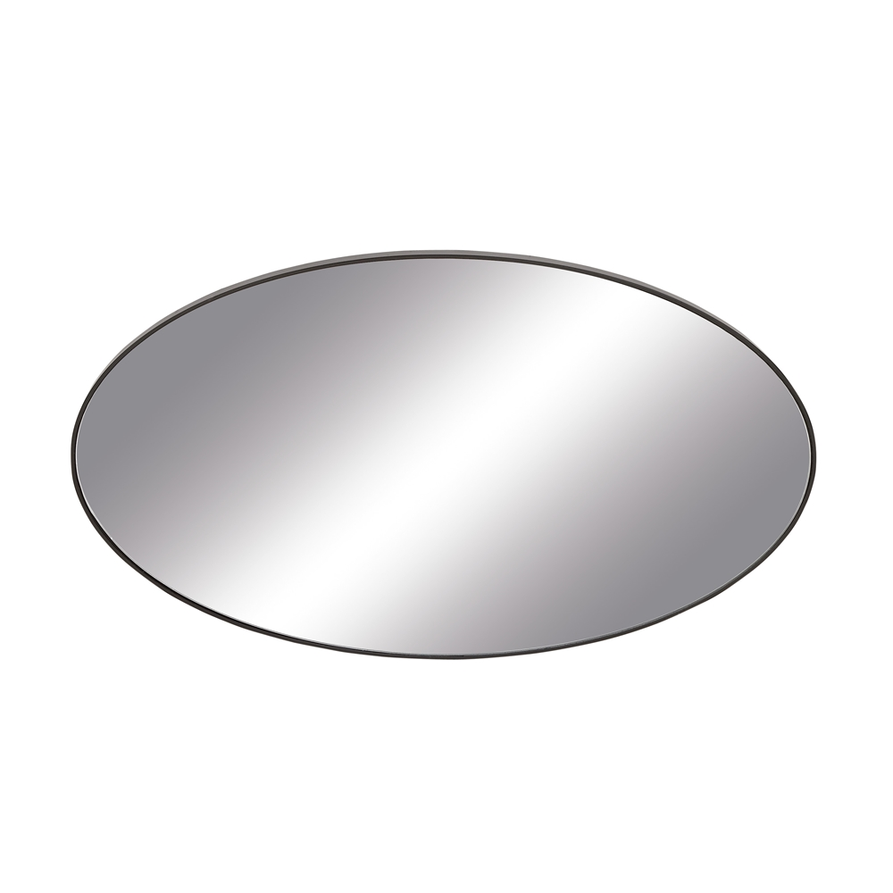 Grayson Lane 31-in L X 18-in W Oval Black Framed Wall Mirror 2 Grayson Lane 31-in L X 18-in W Oval Black Framed Wall Mirror - Image 2