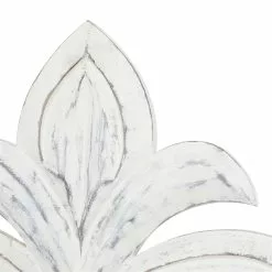 Grayson Lane 24-in H X 24-in W Ornamental White Wood Wall Accent