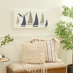 Grayson Lane 14.35-in H X 31.4-in W Nautical Wood Wall Accent