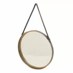 Grayson Lane 33-in L X 20-in W Round Gold Framed Wall Mirror -GRAYSON LANE SHOP 330941395 AlternateImage5