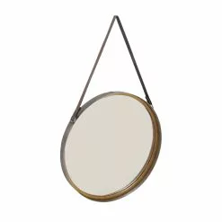 Grayson Lane 33-in L X 20-in W Round Gold Framed Wall Mirror -GRAYSON LANE SHOP 330941395 AlternateImage6