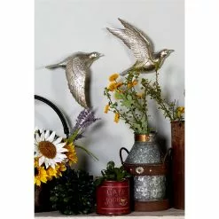 Grayson Lane 11-in H X 11-in W Silver Birds Polystone Wall Accent - Set Of 3 -GRAYSON LANE SHOP 330941412 AlternateImage2