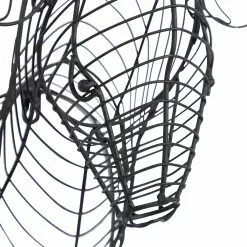 Grayson Lane 24.25-in H X 20.6-in W Deer Iron Wall Accent