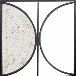 Grayson Lane 30.25-in H X 10.6-in W Geometric Metal Wall Accent - Set Of 2