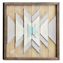 Grayson Lane 20-in H X 20-in W Abstract Wood Wall Accent