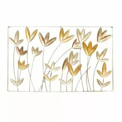 Grayson Lane 22-in H X 36-in W Floral Metal Wall Accent