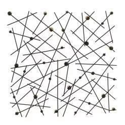 Grayson Lane 23.75-in H X 23.75-in W Geometric Metal Wall Accent