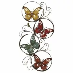 Grayson Lane 36-in H X 22-in W Butterflies Metal Wall Accent -GRAYSON LANE SHOP 330941559 MainImage 001