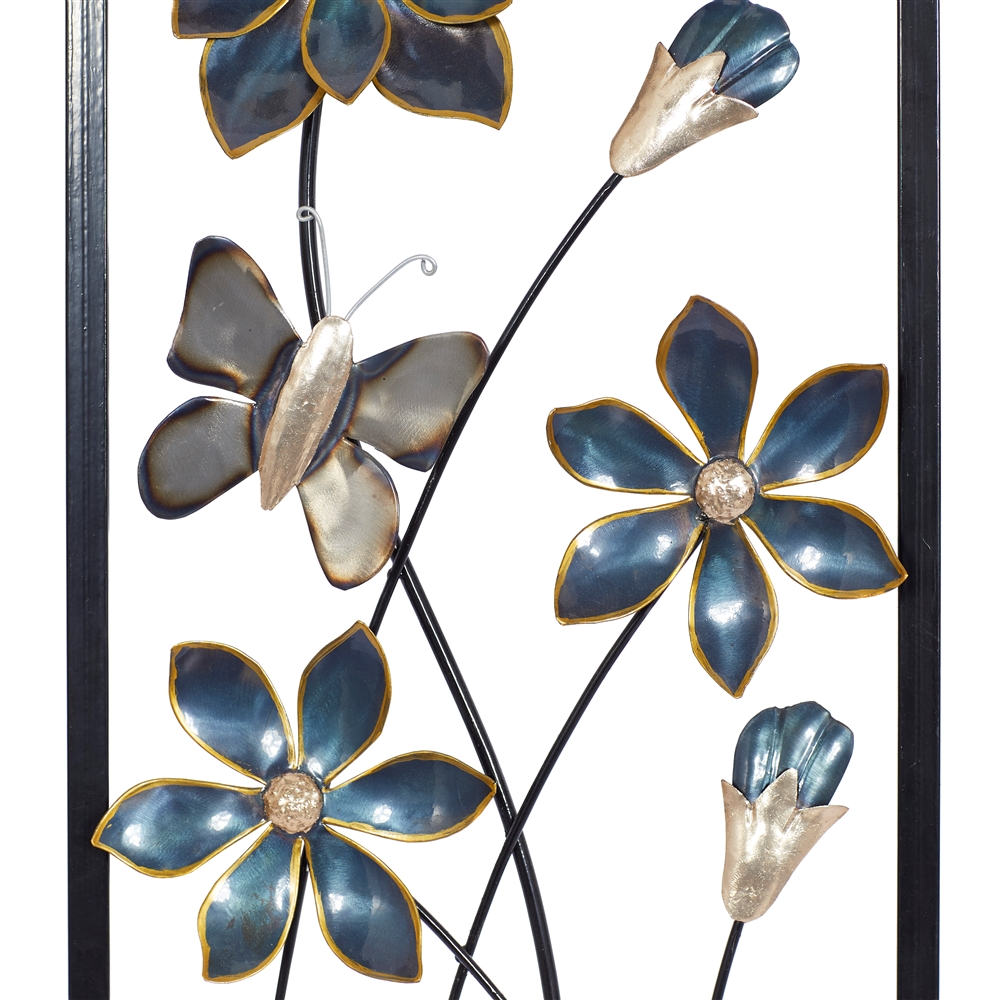 Grayson Lane 28-in H X 12-in W Traditional Floral Metal Wall Accent - Set Of 2 5 Grayson Lane 28-in H X 12-in W Traditional Floral Metal Wall Accent - Set Of 2 - Image 5