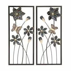 Grayson Lane 28-in H X 12-in W Traditional Floral Metal Wall Accent - Set Of 2 9 Grayson Lane 28-in H X 12-in W Traditional Floral Metal Wall Accent - Set Of 2 -GRAYSON LANE SHOP 330941590 MainImage 001