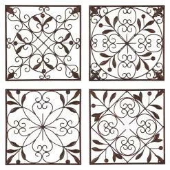 Grayson Lane 14-in H X 14-in W Rustic Metal Wall Accent - Set Of 4 11 Grayson Lane 14-in H X 14-in W Rustic Metal Wall Accent - Set Of 4 -GRAYSON LANE SHOP 330941599 MainImage 001