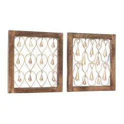 Grayson Lane 16-in H X 16-in W Farmhouse Wood Wall Accent - Set Of 2 -GRAYSON LANE SHOP 330941625 AlternateImage7