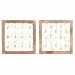 Grayson Lane 16-in H X 16-in W Farmhouse Wood Wall Accent - Set Of 2