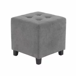 Grayson Lane Modern Grey Polyester Square Ottoman -GRAYSON LANE SHOP 330941646 AlternateImage5