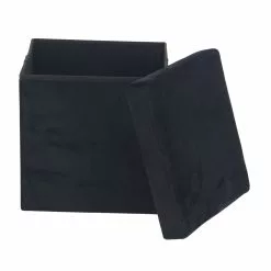 Grayson Lane Modern Black Polyester Square Integrated Storage Ottoman 11 Grayson Lane Modern Black Polyester Square Integrated Storage Ottoman -GRAYSON LANE SHOP 330942161 AlternateImage6