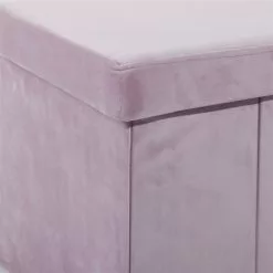 Grayson Lane Modern Pink Polyester Square Integrated Storage Ottoman -GRAYSON LANE SHOP 330942200 AlternateImage4