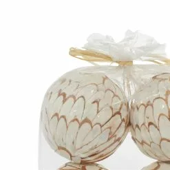 Grayson Lane White/Beige Natural Orbs And Vase Fillers - 2-Pack