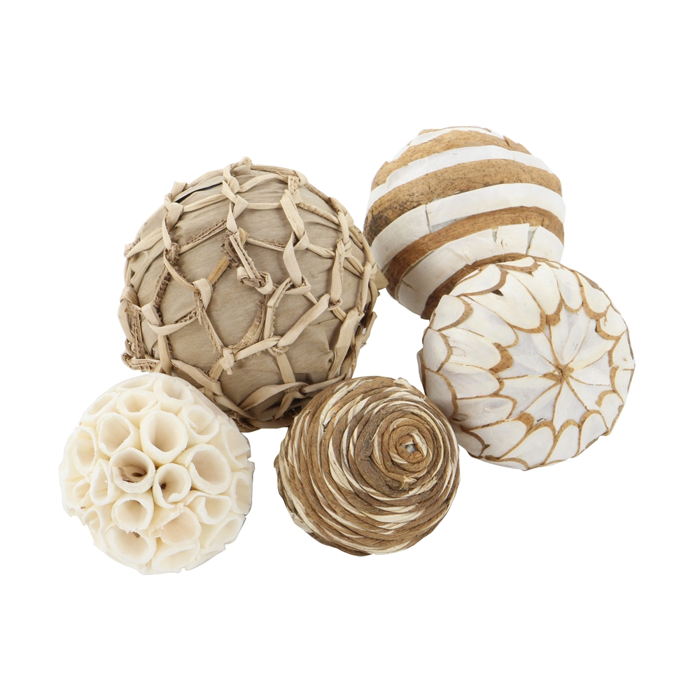 Grayson Lane Brown/Beige Natural Orbs And Vase Fillers - 2-Pack 2 Grayson Lane Brown/Beige Natural Orbs And Vase Fillers - 2-Pack - Image 2
