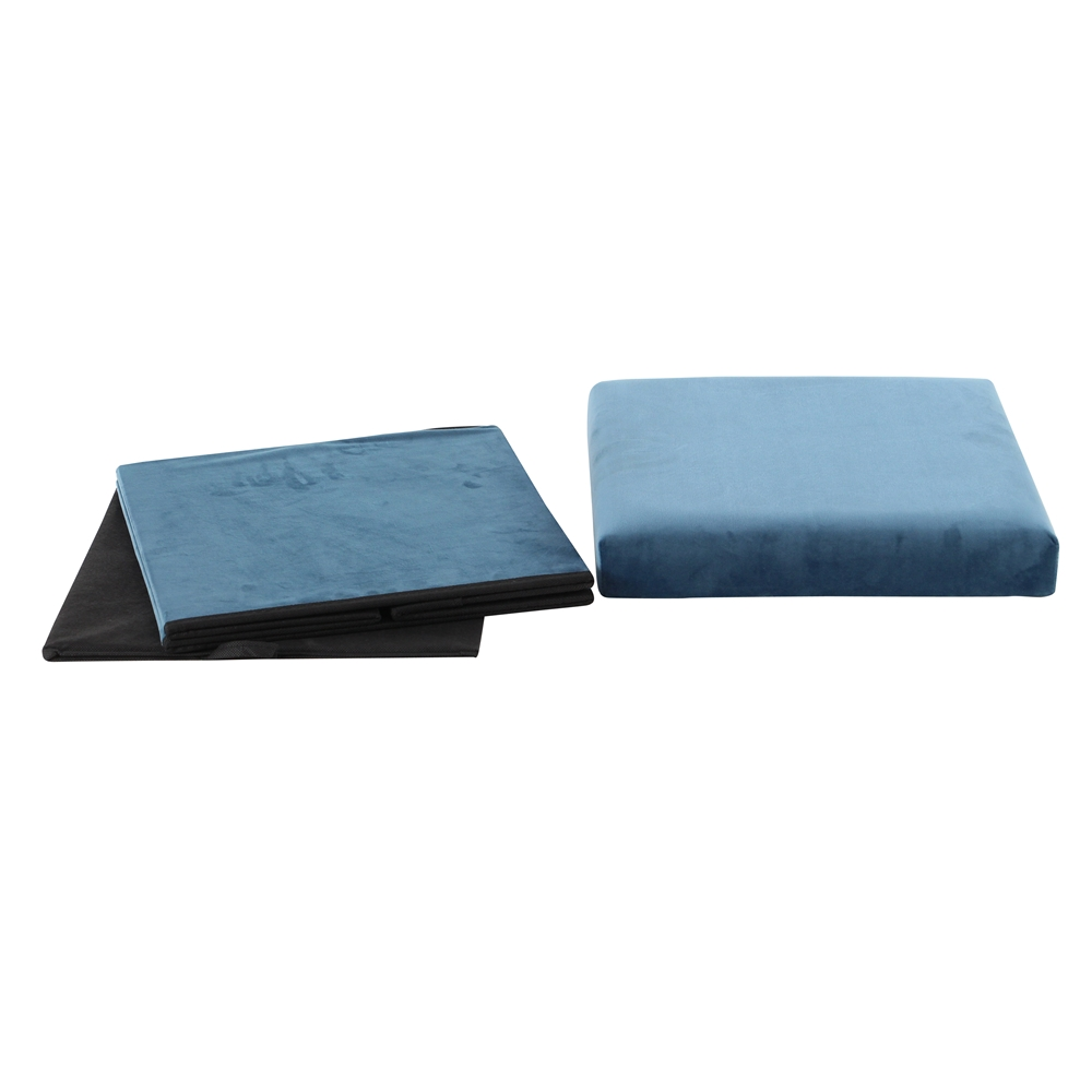 Grayson Lane Modern Turquoise Polyester Square Integrated Storage Ottoman 1 Grayson Lane Modern Turquoise Polyester Square Integrated Storage Ottoman