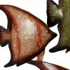 Grayson Lane 18-in H X 26-in W Fishes Metal Wall Accent