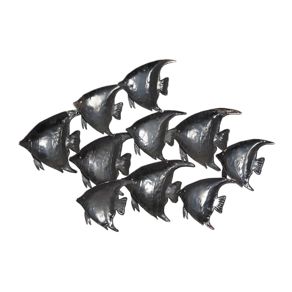 Grayson Lane 18-in H X 26-in W Fishes Metal Wall Accent 4 Grayson Lane 18-in H X 26-in W Fishes Metal Wall Accent - Image 4