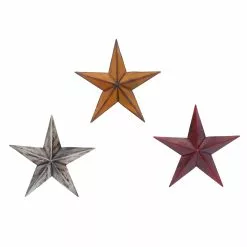 Grayson Lane 12.5-in H X 12.5-in W Stars Metal Wall Accent - Set Of 3
