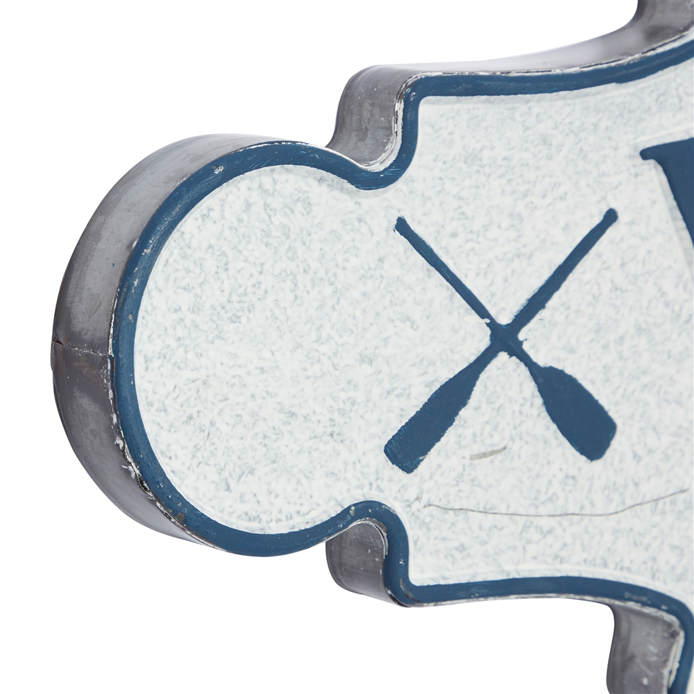 Grayson Lane 11-in H X 36-in W Coastal Metal Wall Accent 6 Grayson Lane 11-in H X 36-in W Coastal Metal Wall Accent - Image 6