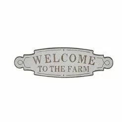 Grayson Lane 11.05-in H X 35.95-in W Farmhouse Metal Wall Accent