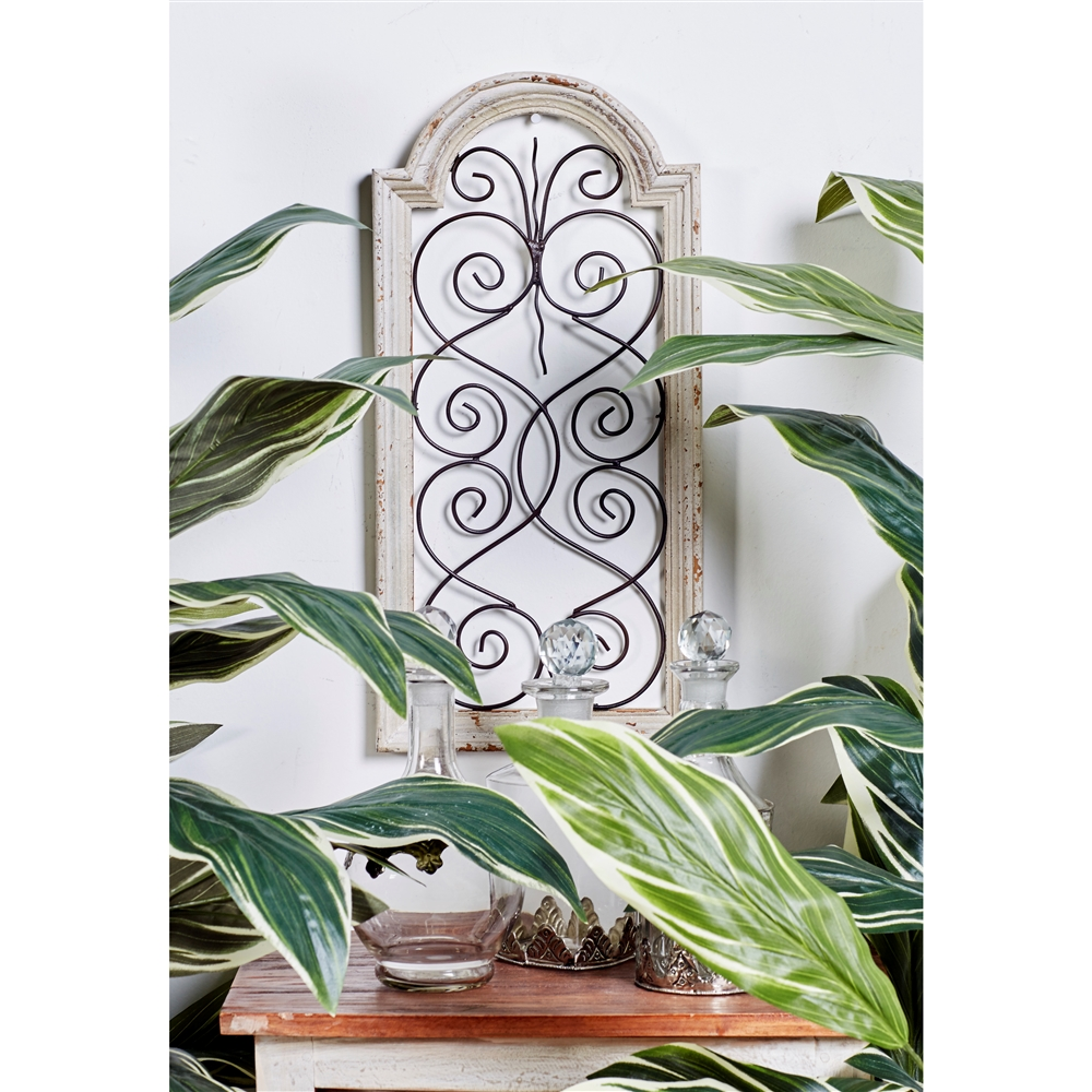 Grayson Lane 20-in H X 10-in W Vintage Ornamental Wood Wall Accent 6 Grayson Lane 20-in H X 10-in W Vintage Ornamental Wood Wall Accent - Image 6