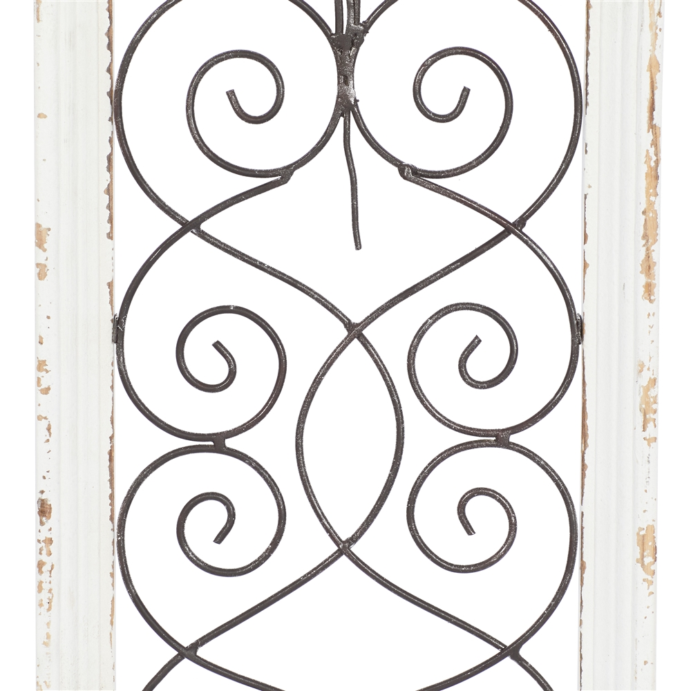 Grayson Lane 20-in H X 10-in W Vintage Ornamental Wood Wall Accent 5 Grayson Lane 20-in H X 10-in W Vintage Ornamental Wood Wall Accent - Image 5