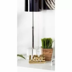 Grayson Lane Glam Silver/Gold Porcelain Love Sign Tabletop Decoration - Set Of 2 -GRAYSON LANE SHOP 330942472 AlternateImage2