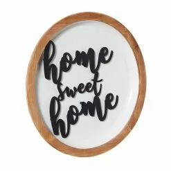 Grayson Lane 17-in H X 17-in W Round Metal Wall Accent