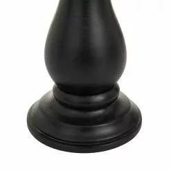 Grayson Lane 1-Candle Wood Pillar Candle Holders - Black - Set Of 3 -GRAYSON LANE SHOP 330942574 AlternateImage3