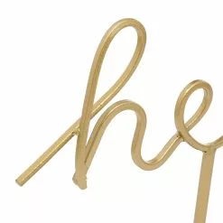 Grayson Lane Glam Gold/Black Iron Cursive Hello Sign Tabletop Decoration 11 Grayson Lane Glam Gold/Black Iron Cursive Hello Sign Tabletop Decoration -GRAYSON LANE SHOP 330942578 AlternateImage5