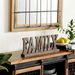 Grayson Lane Industrial Antique Black MDF Family Sign Tabletop Decoration -GRAYSON LANE SHOP 330942585 AlternateImage2