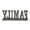 Grayson Lane Industrial Antique Black MDF Family Sign Tabletop Decoration